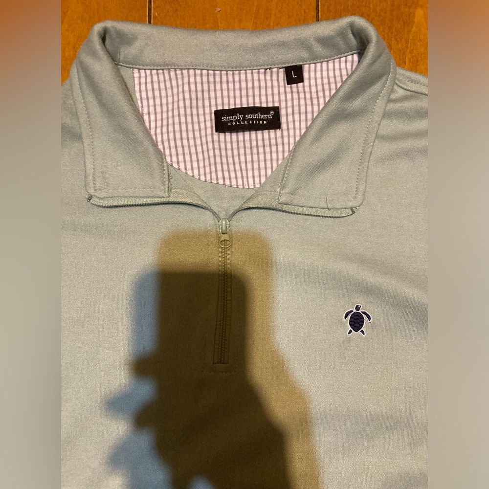 Men’s Size Large Simply Southern 1/4 Zip Pullover Polo - Picture 7 of 16